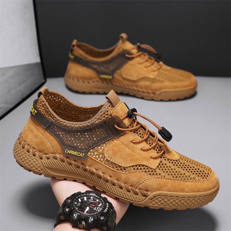 Hand-stitched All-match Breathable Comfortable Genuine foto 2