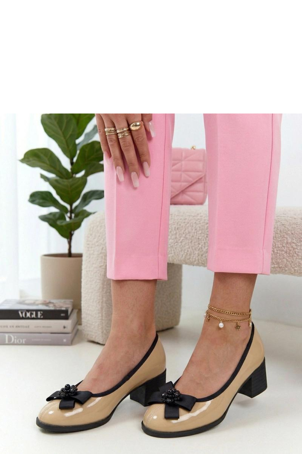 Pumps met dikke hak Solea