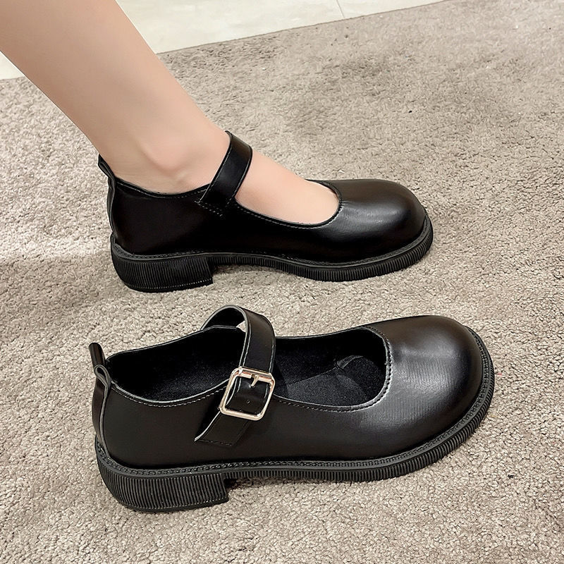 Womens French-style Mary Jane Shoes With Chunky Heels foto 3