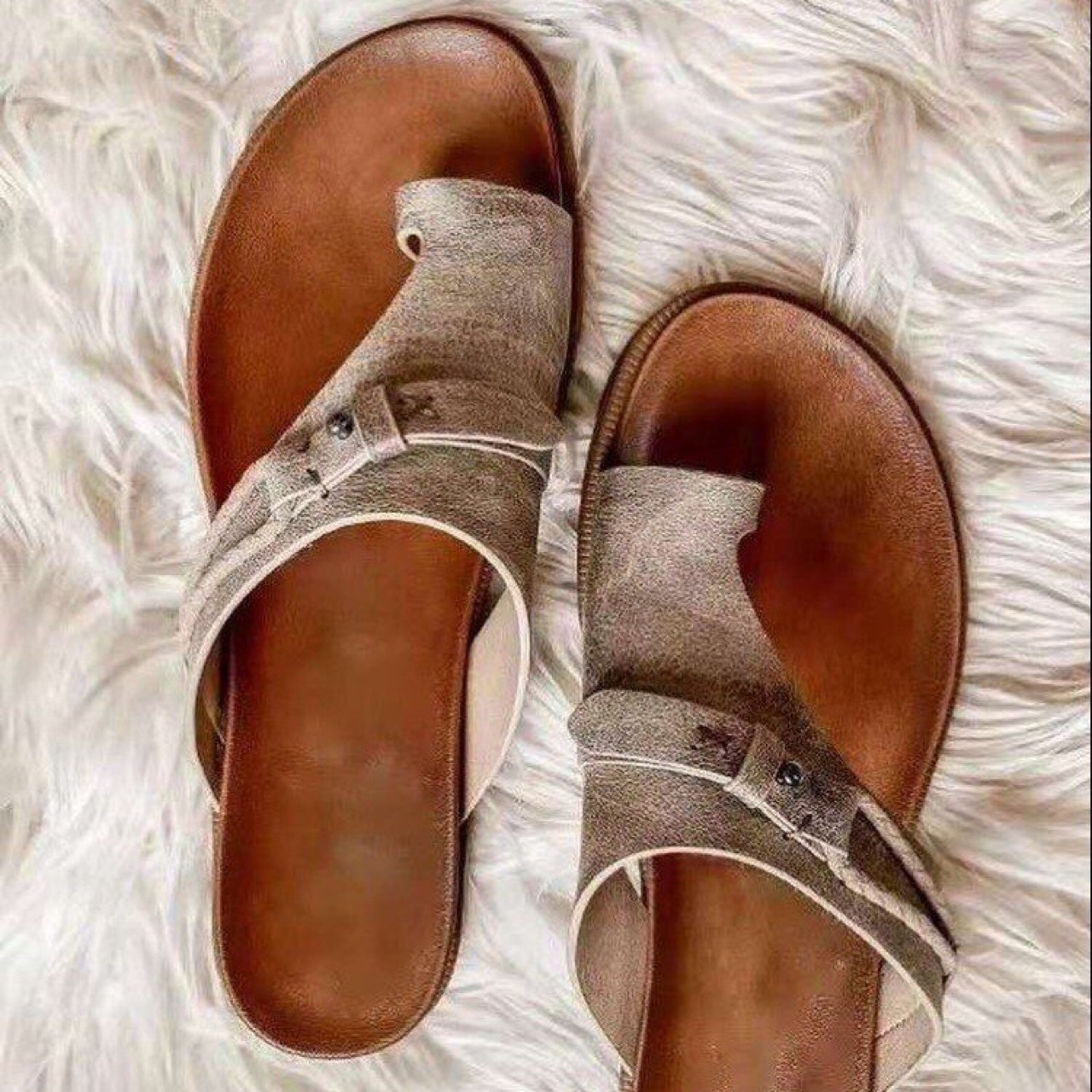 Women's Closed-Toe Slippers Comfortable All-Match Thick-Soled Sandals foto 4