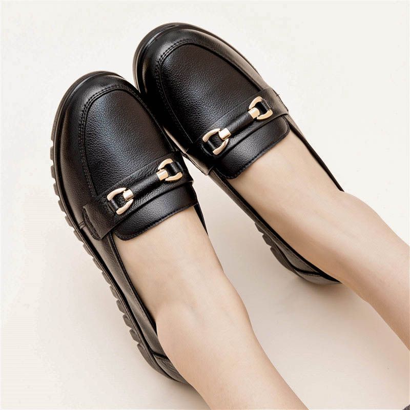 Pumps Comfortable Soft Bottom Soft Leather Middle-aged And Elderly Shoes foto 2
