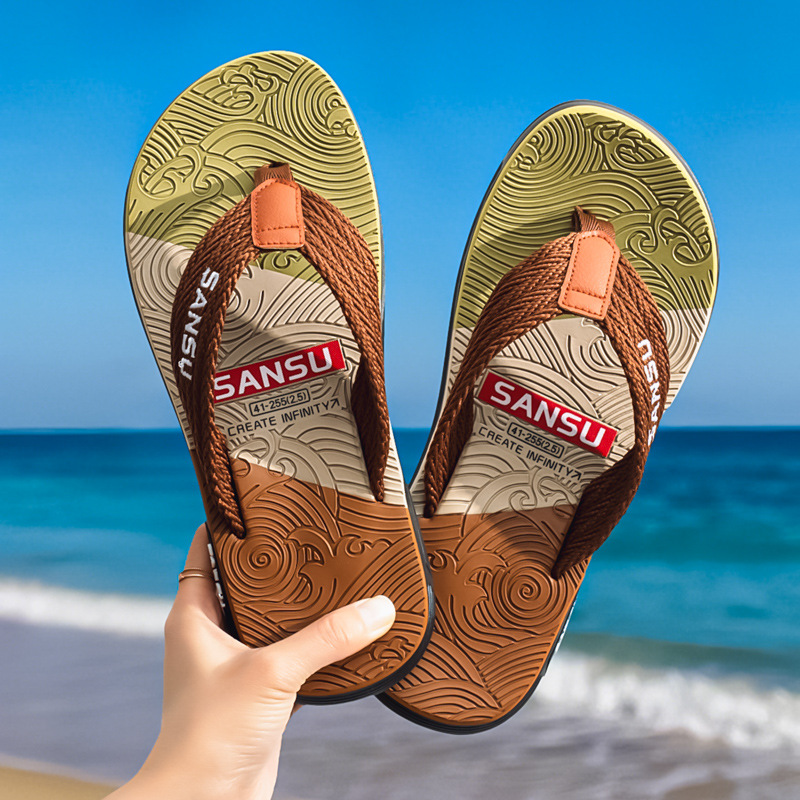 Mens Outdoor Flip-flops Slippers For Home Use