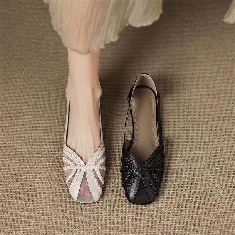 Women's Fashion Mesh Breathable Low-Heel Versatile Sandals foto 5