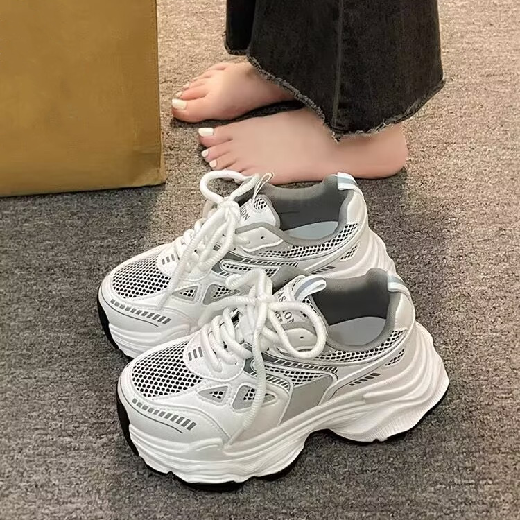 Platform Mesh Elevator Breathable All-matching And Lightweight Sports Casual Shoes foto 5