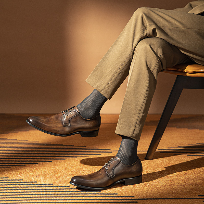 Mens Casual Business Dress Leather Shoes foto 5