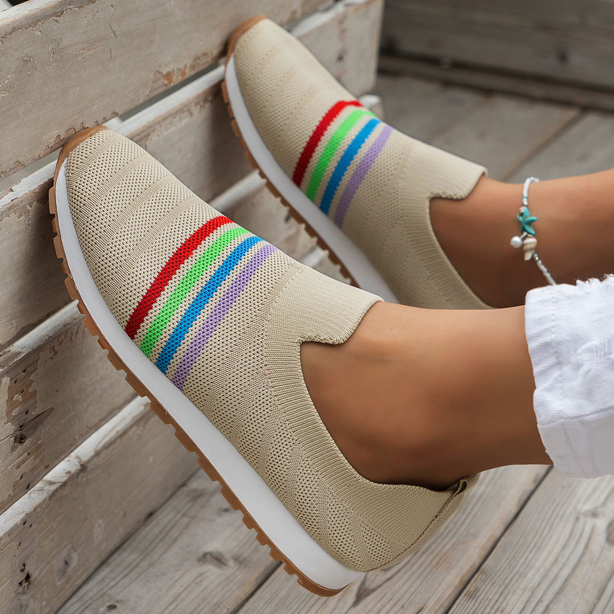 Casual Flat Sneaker European And American Plus Size Comfort Lightweight Pumps foto 4