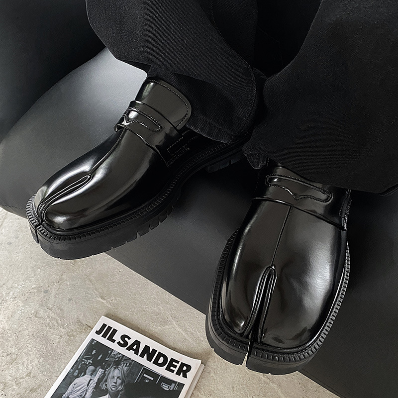 Niche High-end Fashion All-matching Platform Casual Leather Shoes foto 3