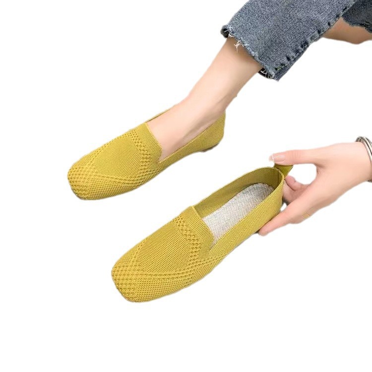 Women's Low-cut Square Toe Flat Bottom Sneaker foto 5