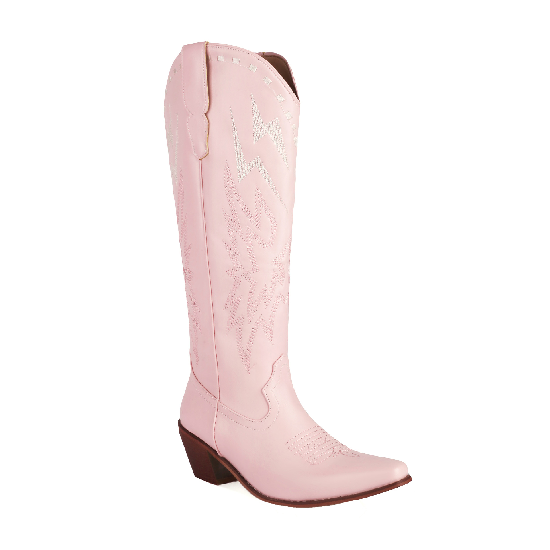 Lightning Embroidery Knee-high Boots Women foto 2