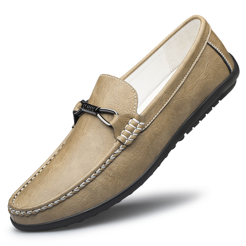 Men's Flat Leather Fashion Casual Shoes foto 4