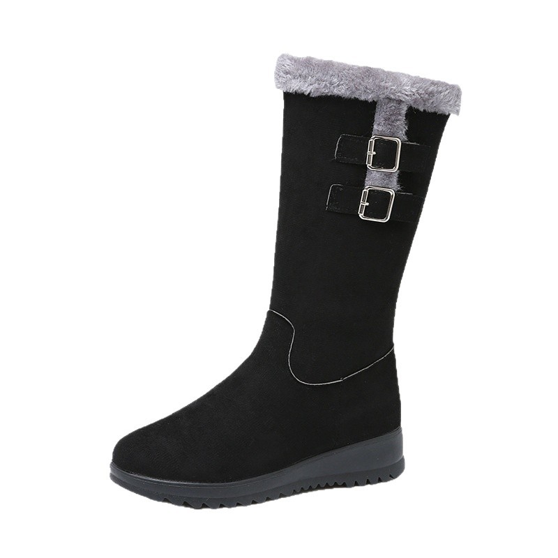 Mid-calf Fleece-lined Extra-thick Versatile Womens Boots For Warmth foto 5