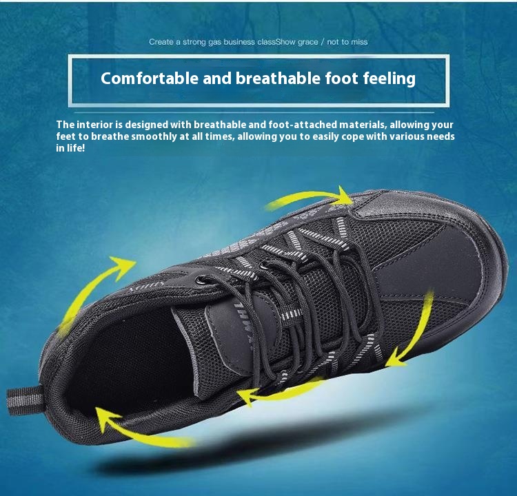Summer Plus Size Leisure Sports Outdoor Hiking Work Men's Shoes foto 2