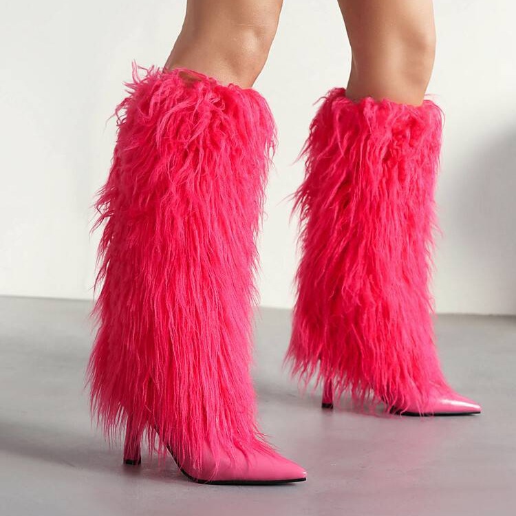 Women's Boots With Tassels, Stiletto Heels And Pointed Toes Fashionable, Minimalist Long Boots foto 5