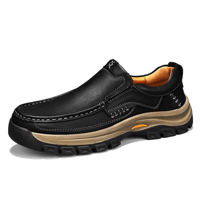 Men's Leather Shoes Thick-soled Outdoor Mountaineering foto 4
