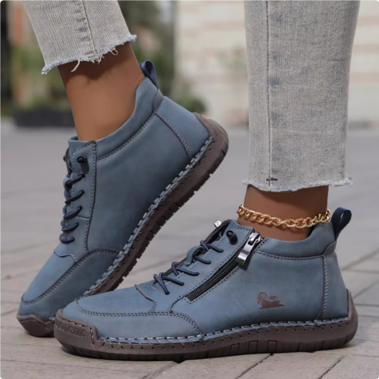 Handmade Stitching Female Soft Bottom Flat Shoes Casual foto 3