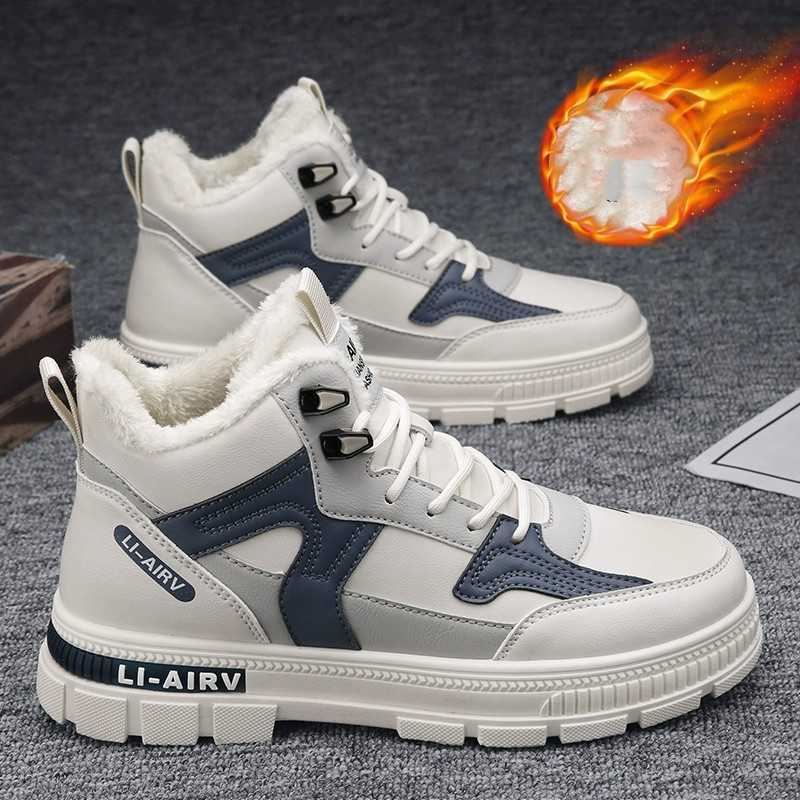 Winter Thickened Velvet Warm Ankle Boots Men Outdoor Subzero Anti-cold Anti-ski Snow Boots Outdoor Casual Walking Running Flat Shoes foto 2
