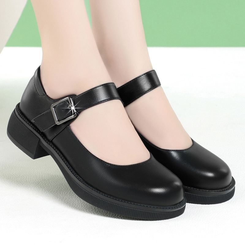 Round Head Fashion Soft Leather Comfortable Breathable Trendy foto 2