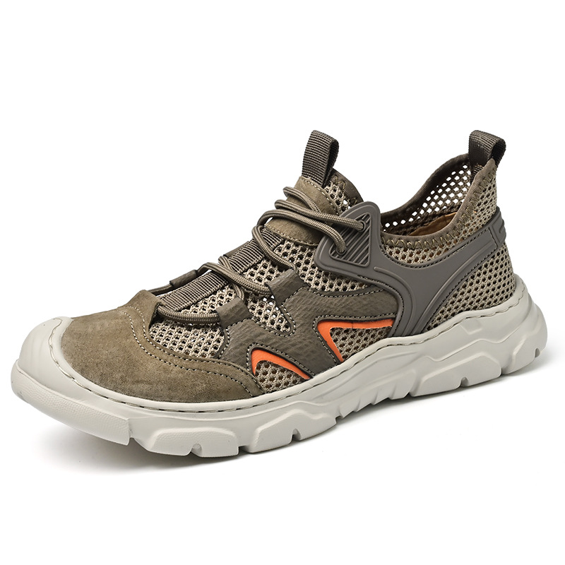 Men's Summer Breathable Hollow Thin Mesh Shoes foto 2