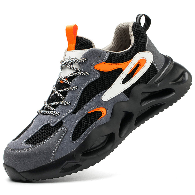 Breathable Mesh Lightweight Steel Toe Cap Safety Shoes foto 3