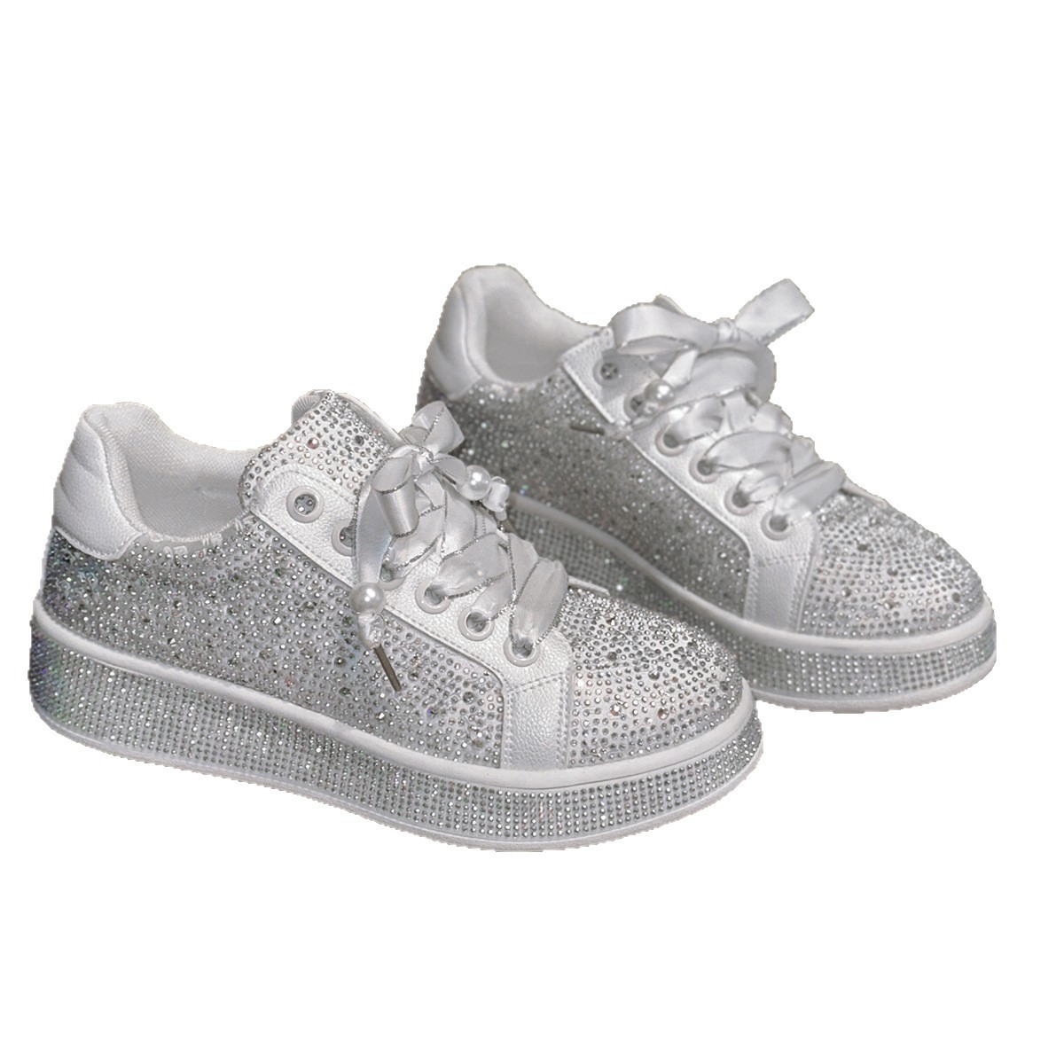 European Goods Plus Size Starry Rhinestone Casual Women's Shoes