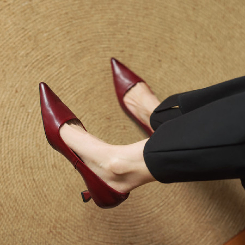 Pointed Toe Shallow Mouth All-match Commute Work Shoes foto 2