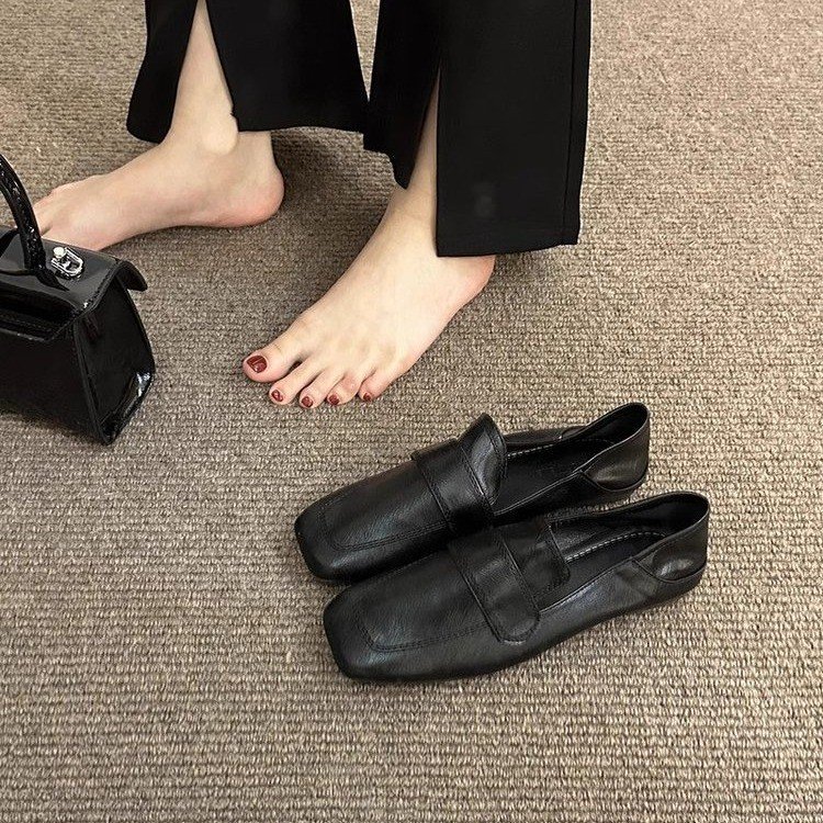 Womens French-style Retro Flat Casual Shoes foto 3
