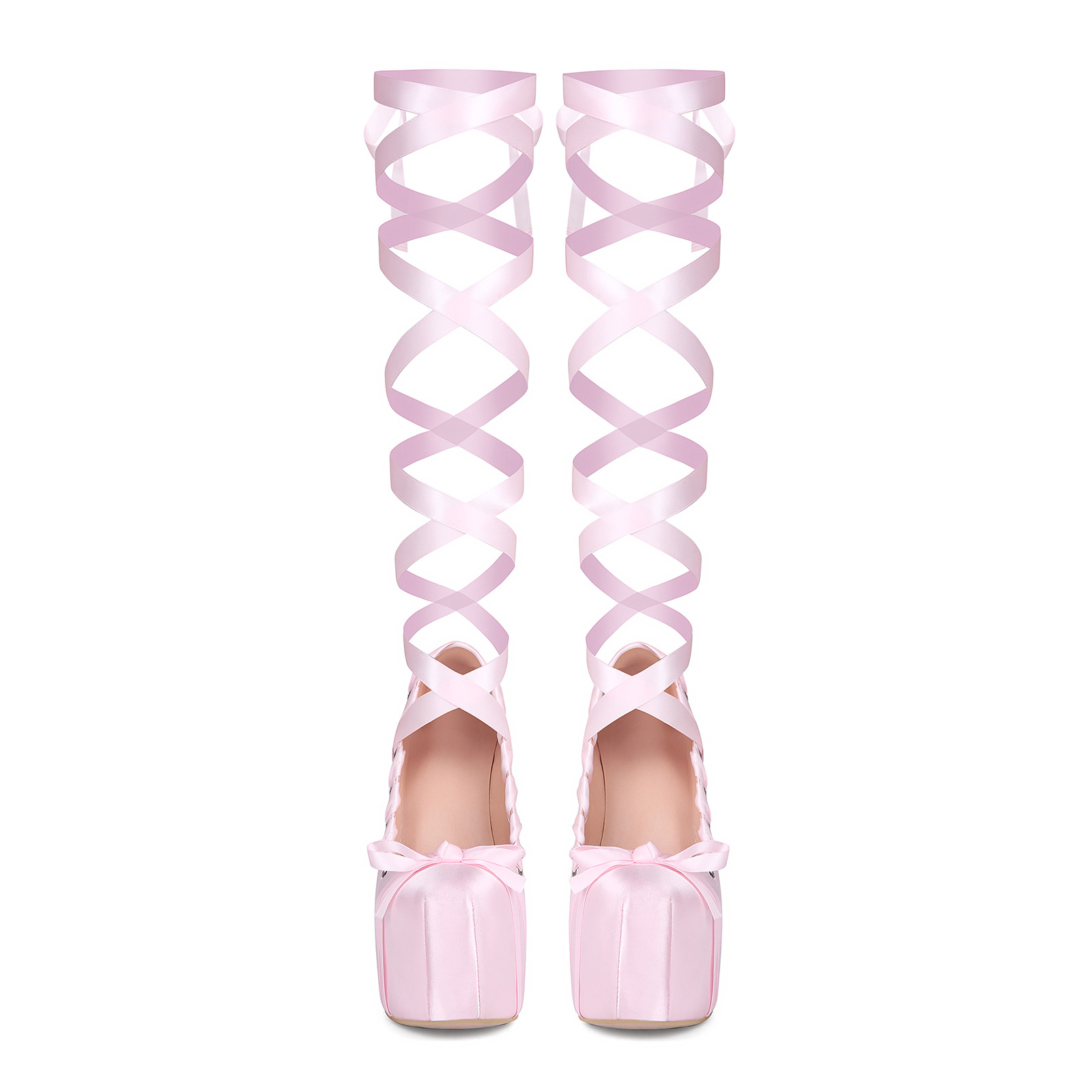 High Heel Lace-up Water Platform Women's Chunky Heels foto 4