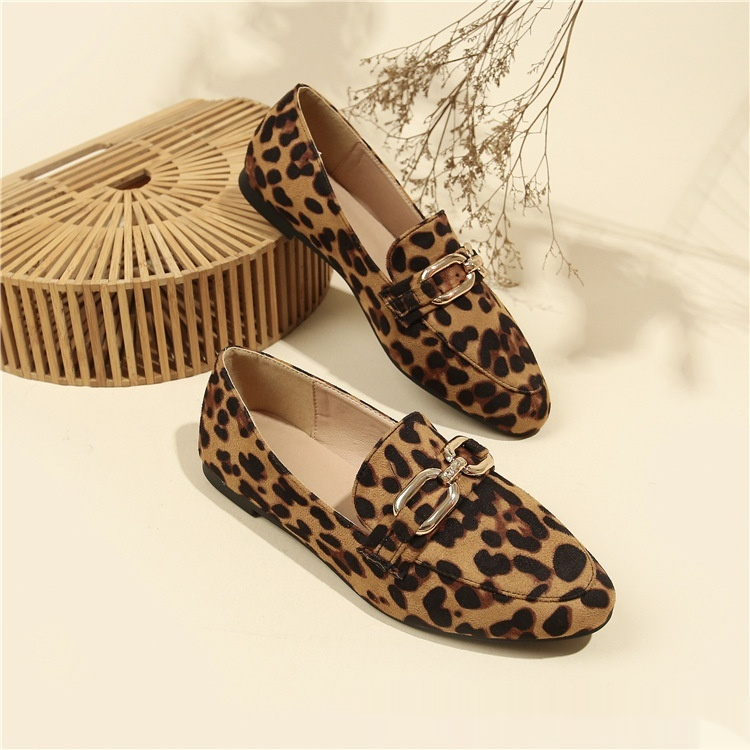 Leopard Print Casual Soft Bottom Pumps Women Casual Shoes Round Toe Flats foto 4