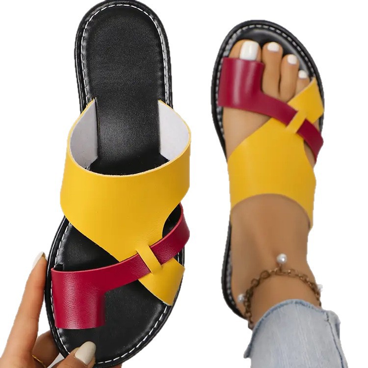 Women's Plus-Size Rubber Flat Slippers foto 2
