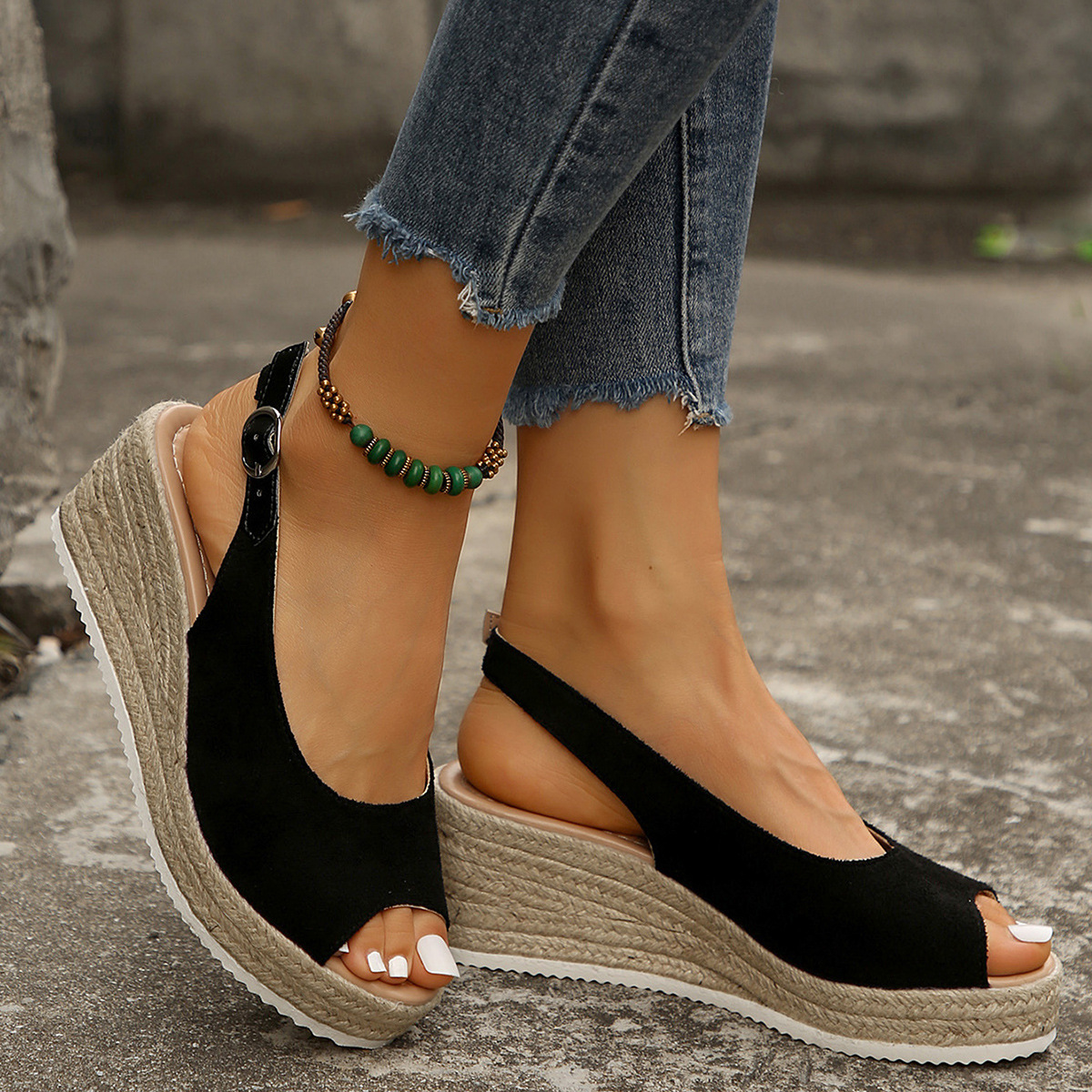 Fish-mouth Wedge Sandals Summer 2026 New Style foto 4