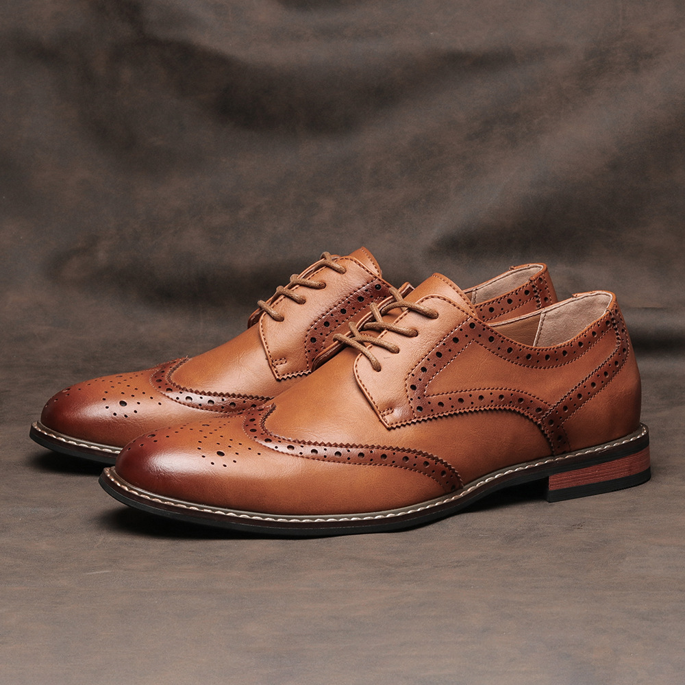 Classic Brogue Business Shoes Men foto 5