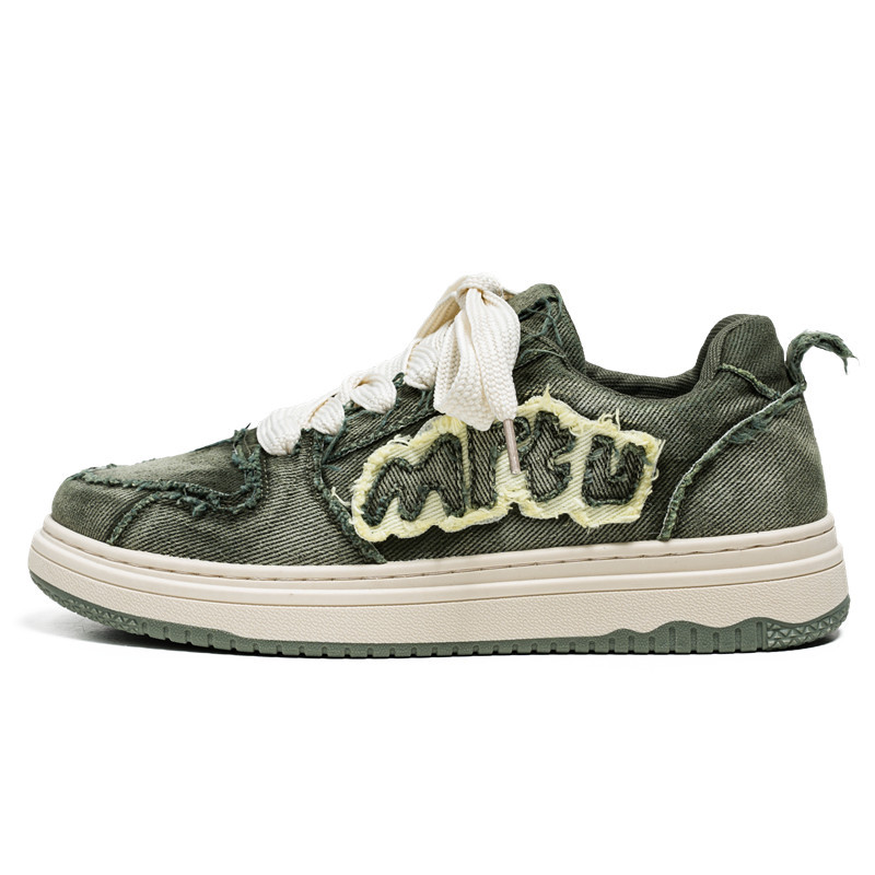 Denim Breathable Thick-soled Ins Trendy Casual Retro Canvas Shoes foto 4