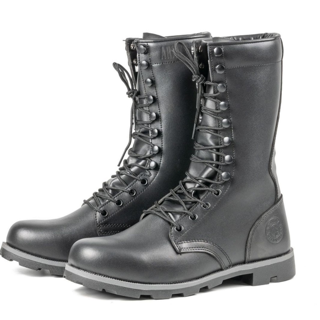 Tactical Large Size Black High-top Desert Raised Combat Boots foto 3