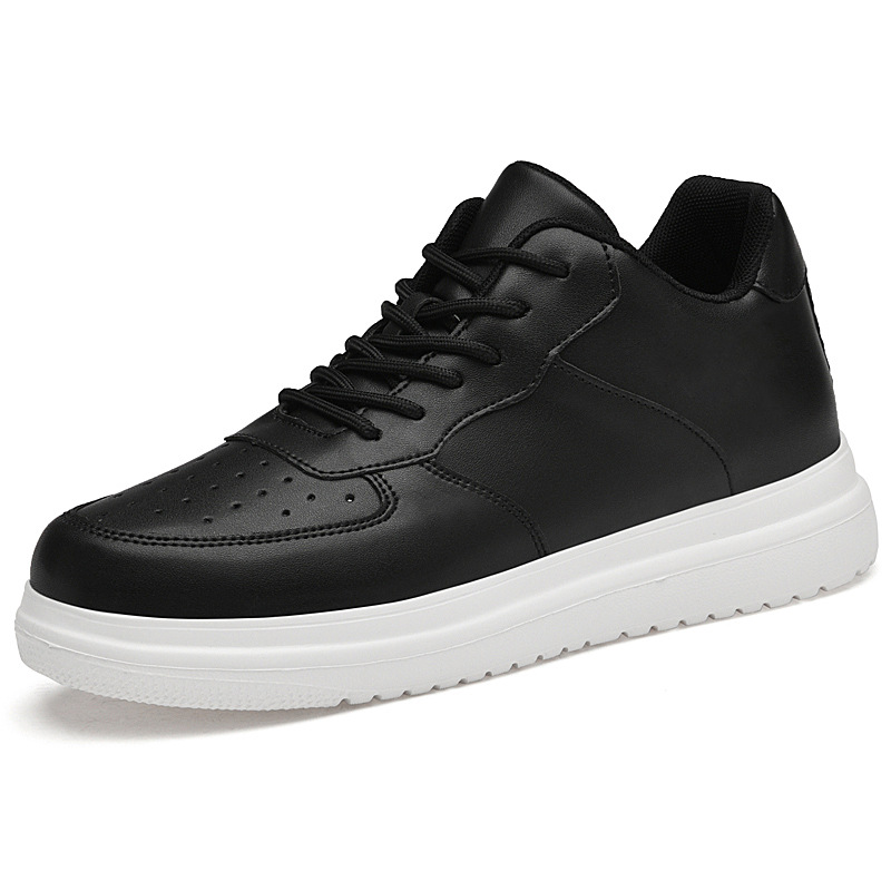 Mens Casual Korean-style Low-top White Sneakers foto 5