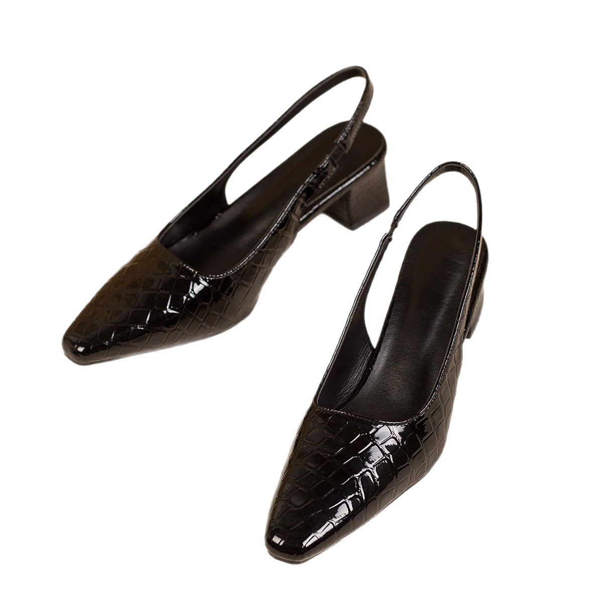Elegant Versatile Slip-on Chunky-heel Sandals For Women foto 2