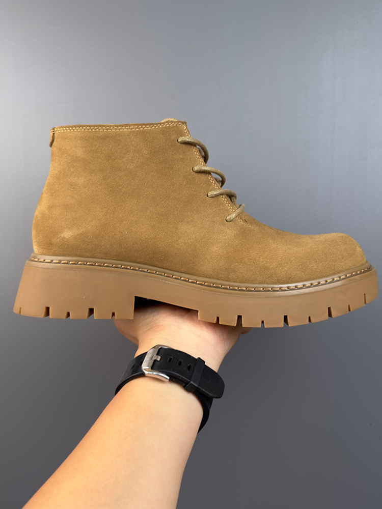 New Genuine Leather Suede Retro Casual British Men's Ankle Boots foto 5