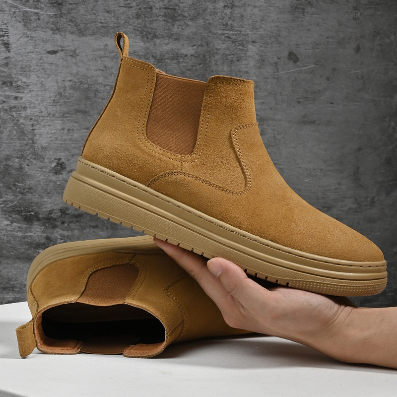 Men's Martin Boots Genuine Leather Mid-top foto 3