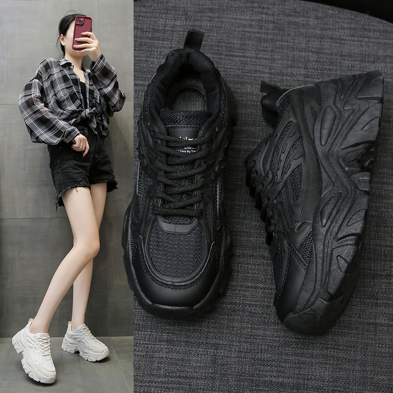 Women's Thick Bottom Breathable White Shoes foto 3