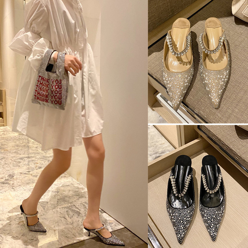 Spring New Stiletto Heel Slippers Women foto 5