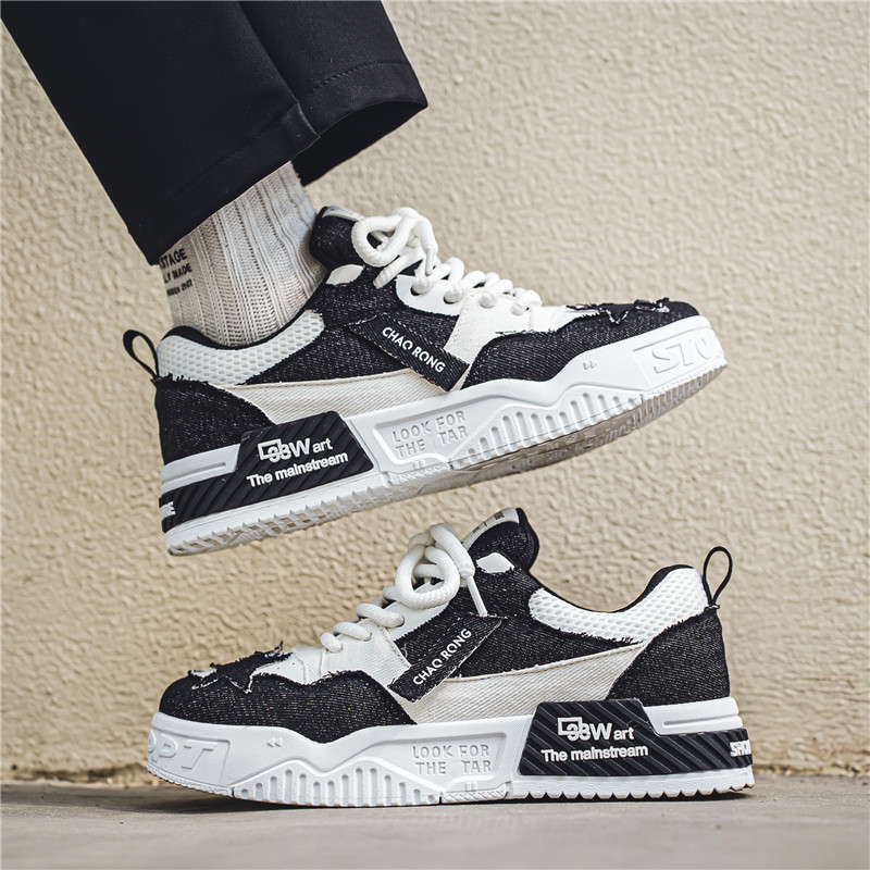 Breathable Casual Canvas Flat Shoes Men foto 5