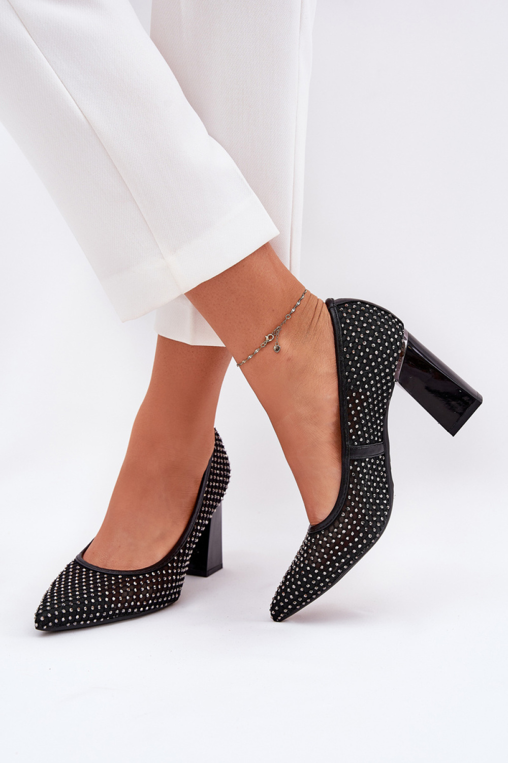 Pumps met dikke hak Step in style