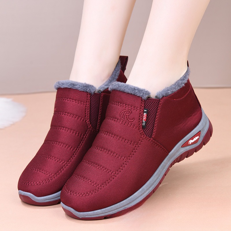 Winter Fleece-lined Thick Non-slip Wear-resistant Shoes For The Old foto 5