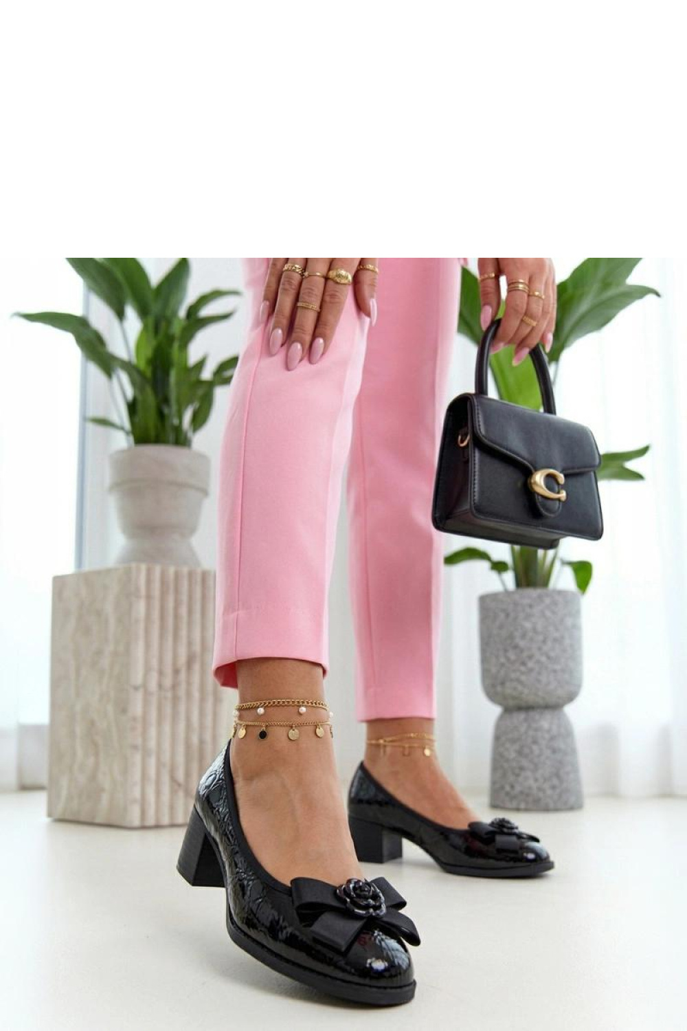Pumps met dikke hak Solea foto 2
