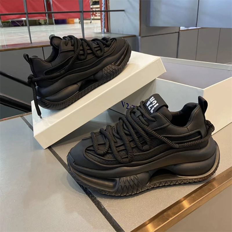 Solid Color Casual Trend Stain Resistant Dad Shoes Men foto 4