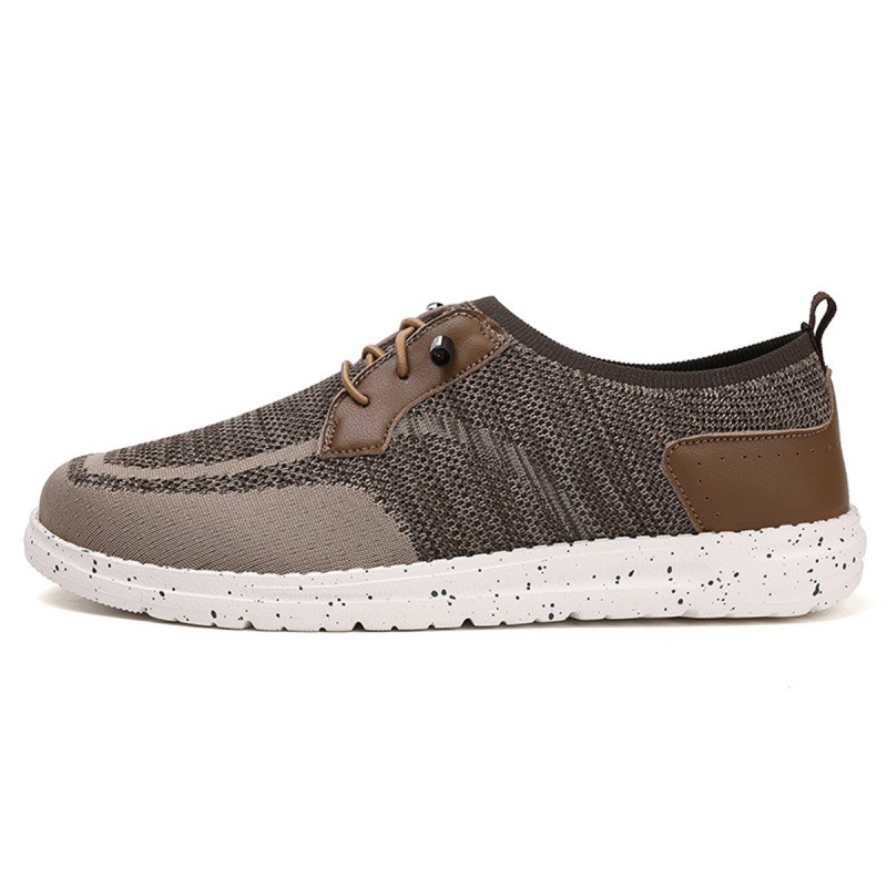 Men's Laceless Canvas Shoes Lightweight Breathable Plus Size Social Casual Men's Shoes foto 2