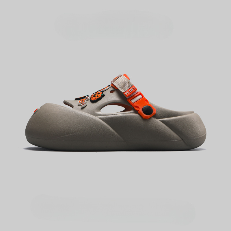 Summer Funny Baotou Beach Hole Shoes Men foto 4