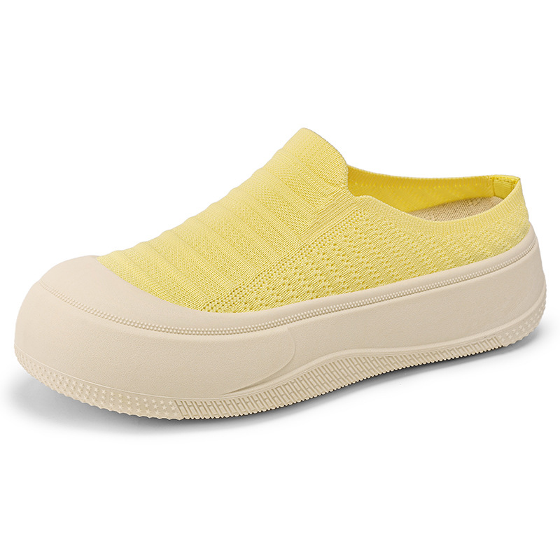 Outer Wear Closed-toe Slippers Solid Color Low Cut Elevator Shoes foto 2
