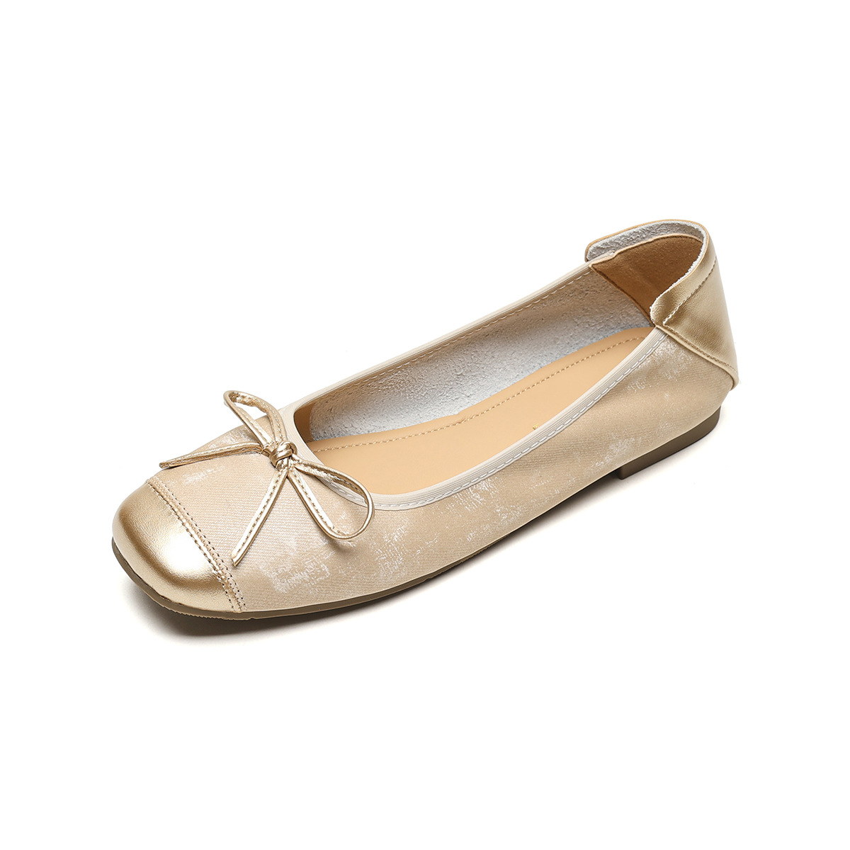 Women's Soft-soled Low-cut Bow-tie Flat Shoes foto 5