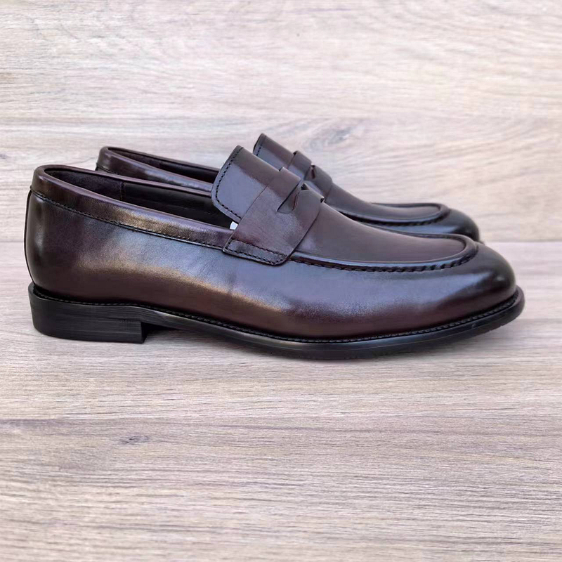 Handmade Men's Shoes, Breathable British-style Loafers, Casual foto 5