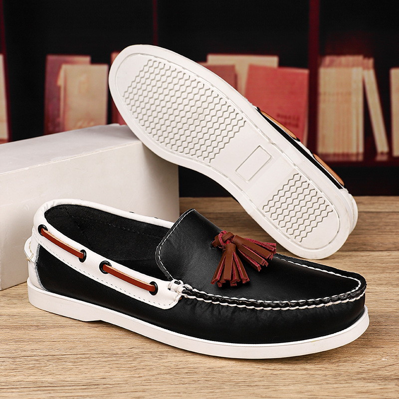Plus Size Sailing Casual Leather Shoes Men foto 5